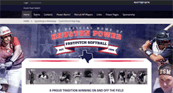 Desktop Screenshot of houstonsoftball.com